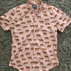 Bonobos Riviera short sleeve tiger shirt